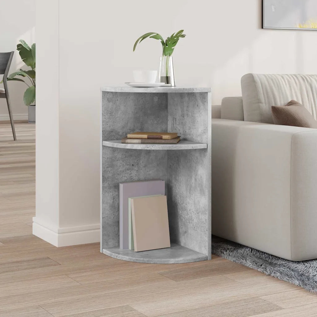Tavolino Grigio cemento 29,6 x 29,6 x 60 cm Legno multistrato 891123
