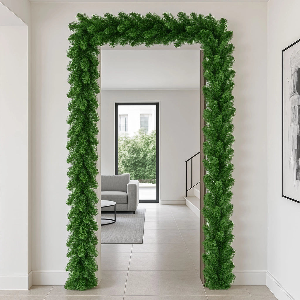 Kiss/Me - Festone Natalizio Ghirlanda 500 cm in PVC Verde