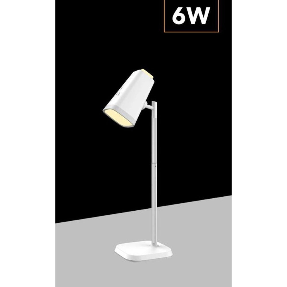 Trade Shop - Lampada 2 In 1 Ricaricabile Scrivania Applique A Led 6w Touch Dimmerabile Cct Bl-1008 -