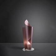 Lampada Da Scrivania Moderna Vela Polilux ® Pink Metal 1 Luce E27 H70Cm