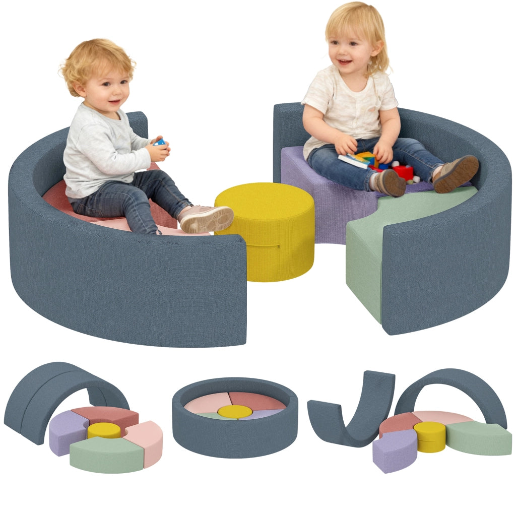Set blocchi di gomma piuma per bambini ¨C zephmum ¨C 7 pezzi, lavabile, colori assortiti