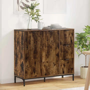 Credenza Rovere fumé 89,5 x 33 x 82 cm Legno multistrato 883459