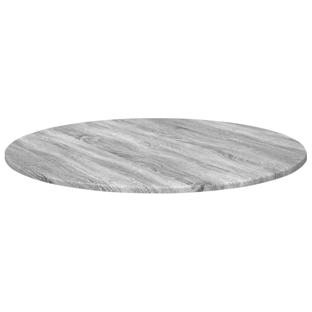 Piano del tavolo Grigio sonoma Ø 80 x 1,5 cm Legno multistrato