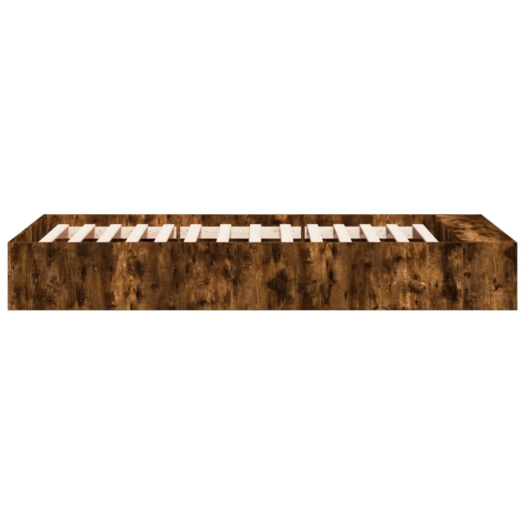 Giroletto-Struttura Letto Rovere Fumo 75x190 cm in Legno Multistrato 225929