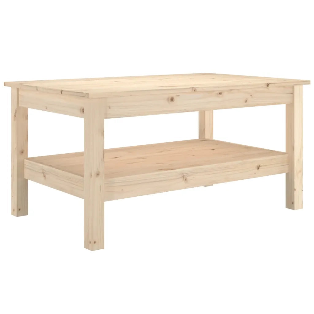Tavolino da Salotto 80x50x40 cm Legno Massello di Pino 814284