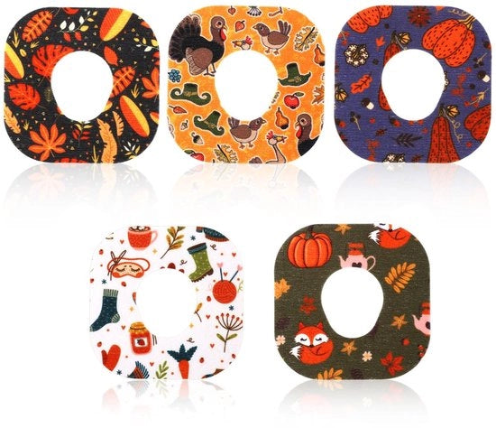 Sensore di Glicemia a Tappo 40 Unità - Impermeabile - Materiale Non Tessuto - Sensore a Tappo - Tema Ringraziamento - 6,5x6,5cm