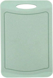 Tavolo da taglio con canale di raccolta, 44 x 30 cm, utilizzabile su entrambi i lati, superficie anti-slip, resistente ai tagli, verde