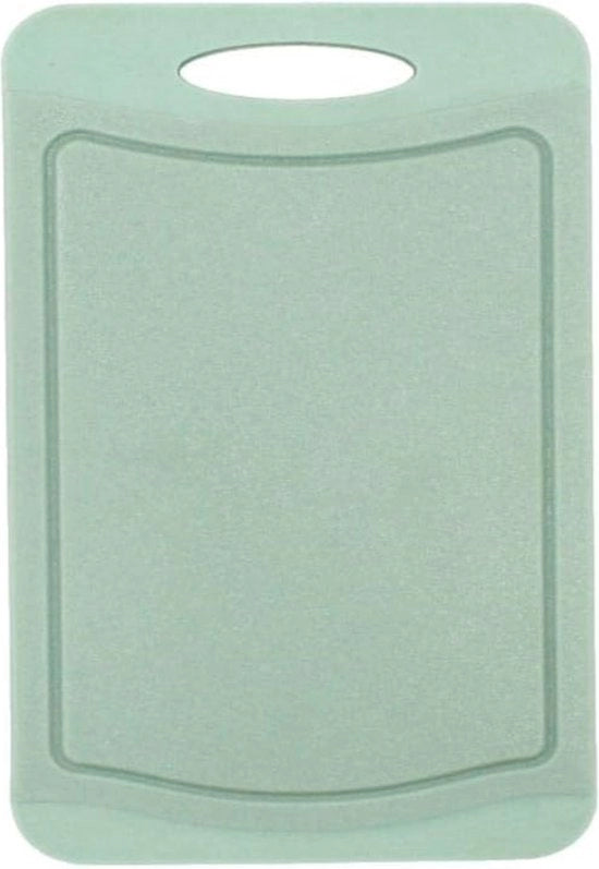 Tavolo da taglio con canale di raccolta, 44 x 30 cm, utilizzabile su entrambi i lati, superficie anti-slip, resistente ai tagli, verde