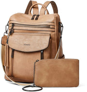 Borsa a Spalla e Portafoglio per Donna, Borsa da Viaggio in Pelle, Borsa da Donna con Spalla Regolabile, Dimensioni 31,75 x 12,7 x 33 cm