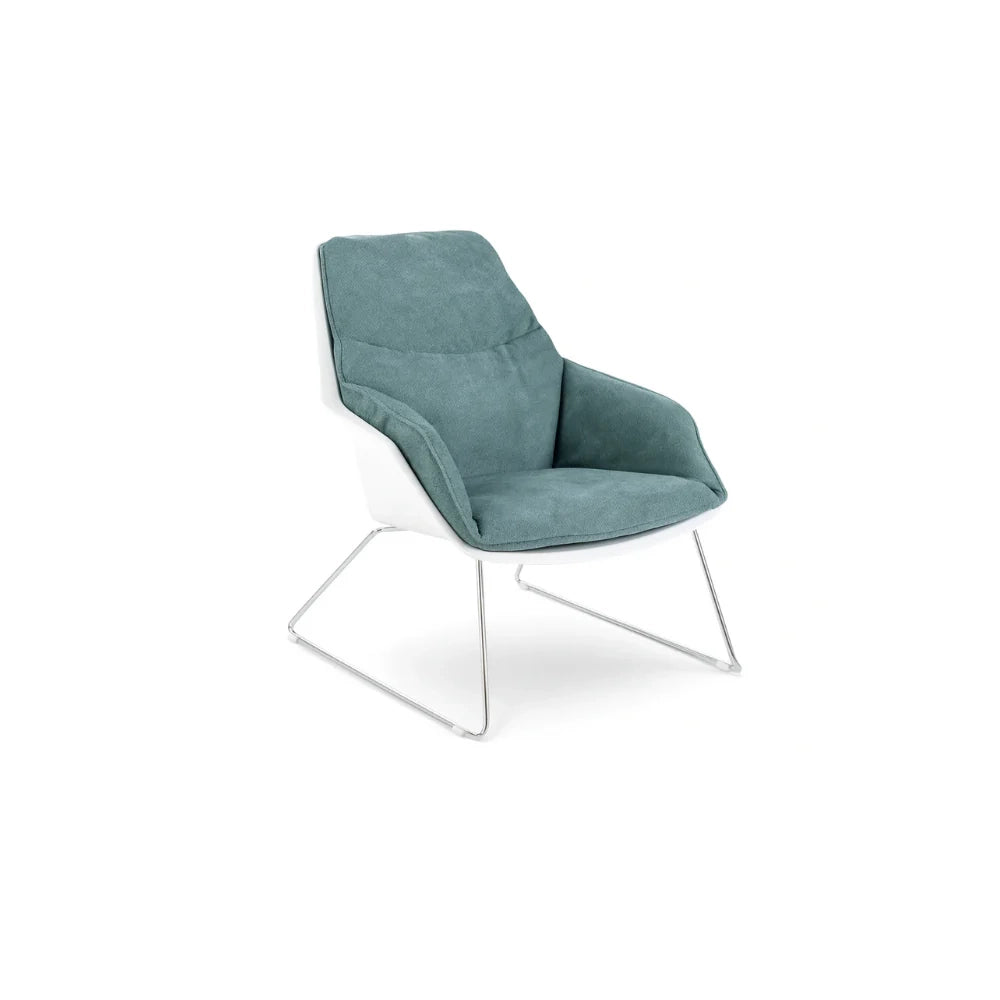 Cocoon, Set di 2 Poltroncine in polipropilene Acquamarina (L. P. H. 74 x 85 x 86) | Duzzle