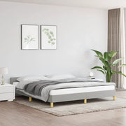 Giroletto con Testiera Grigio Chiaro 160x200 cm in Tessuto cod mxl 50427