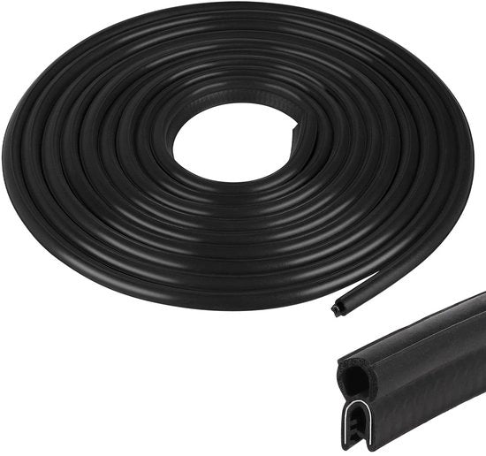 Profilo di sigillatura universale 6 m - Gomma - EPDM - Sigillatura porta - Sigillatura bagagliaio - Anticrescita - Sigillatura porta in gomma