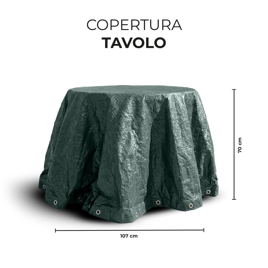 Telo Copertura Impermeabile per Arredo Giardino e Barbecue – Protezione Universale Cover Anti Pioggia UV Polvere per Tavoli, Sedie, Divani, ,lettino prendisole, Ombrelloni e BBQ Modello10