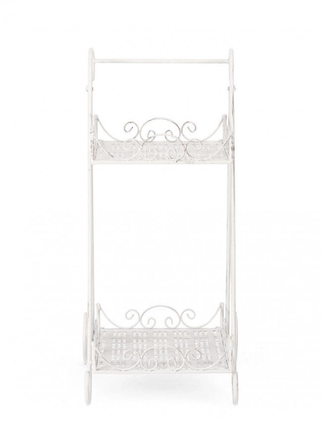 Set 4 Porta Fiori Acciaio Bianco Stile Rustico da Interno - IRENE