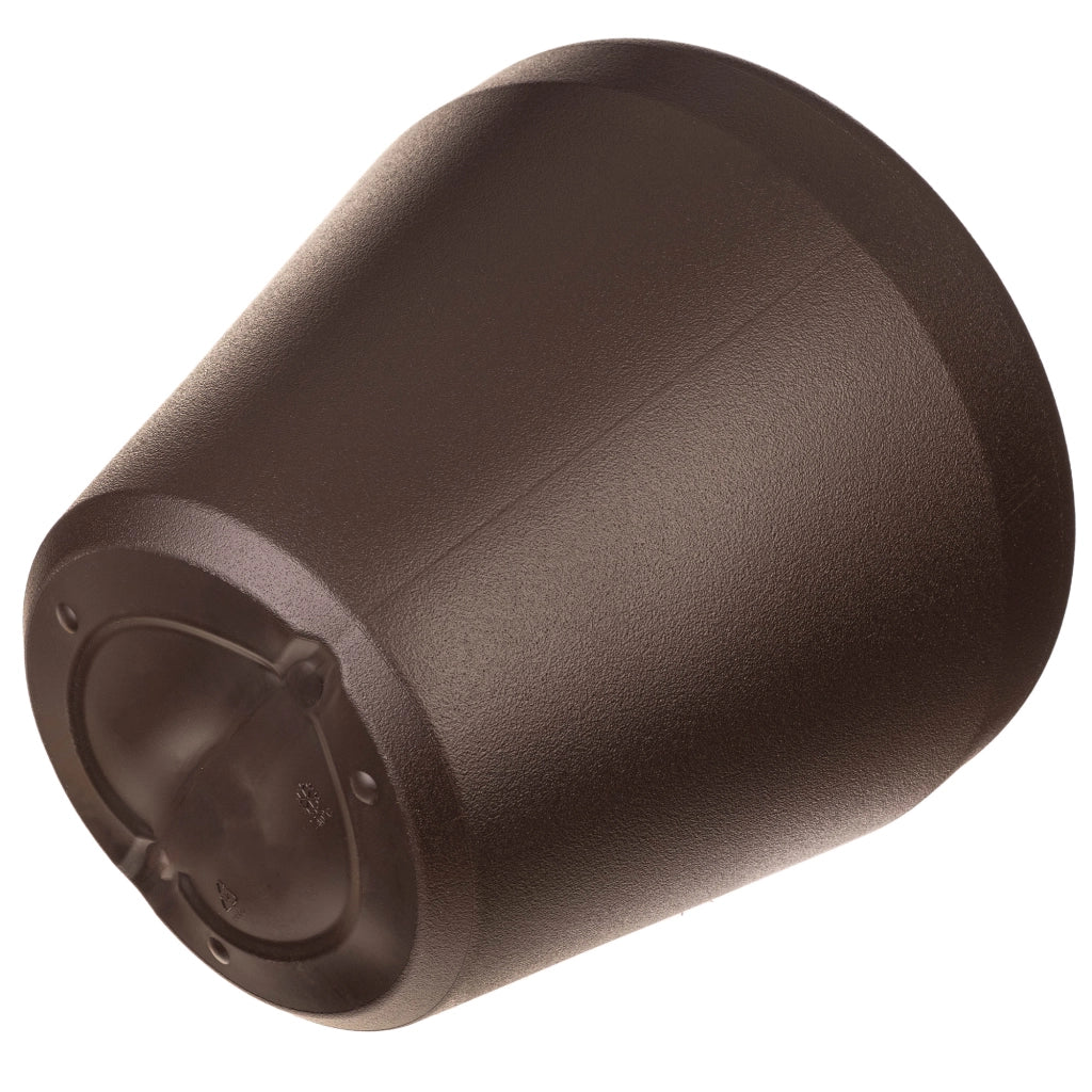 Vaso da fiori rotondo grande KADAX per giardino e terrazzo, marrone, 46 cm