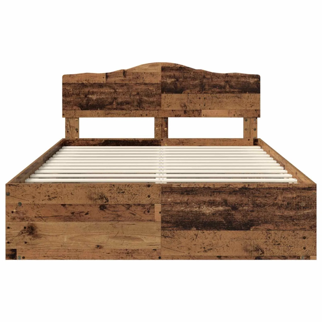 Struttura del letto Legno vecchio 140 x 190 cm Pino massello 3412905