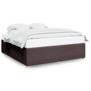 Letto matrimoniale | Letto per adulti | Giroletto senza Materasso Marrone Scuro 180x200 cm Tessuto