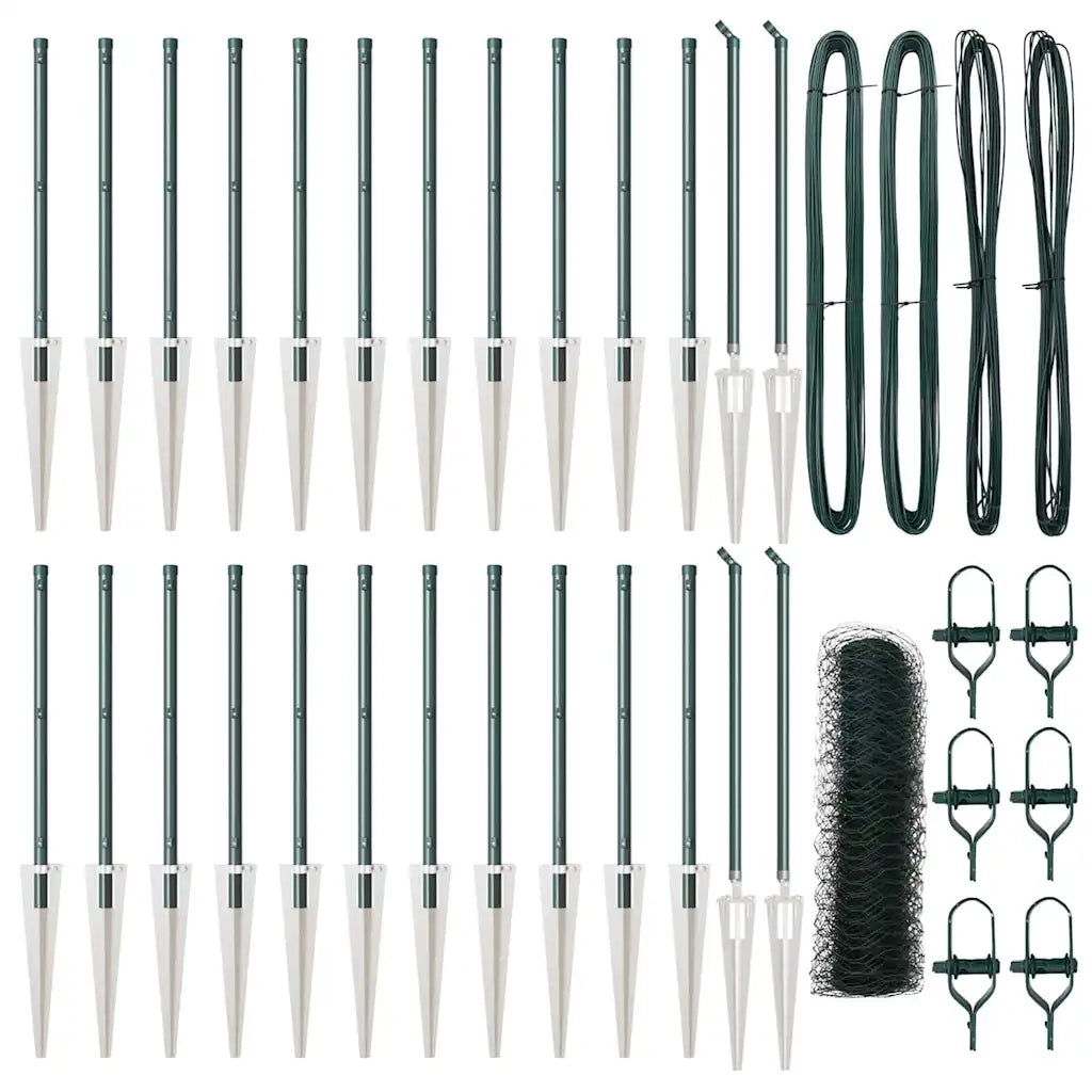 Palo della recinzione Verde 50 x 0,4 m (rete 50 mm)