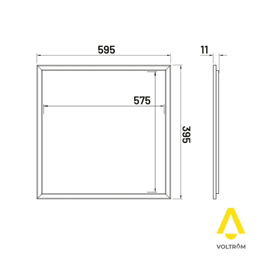 Pannello LED a cornice 60x60 44W IP20 110LM/W driver Philips 3CCT (3000K/4000K/6000K)