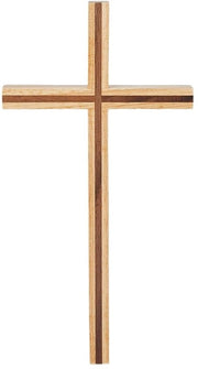 Decorazione da Parete a Croce in Legno - 10,04 x 5,12 x 0,79 cm - Croce Cristiana - Decorazione da Parete - Croce da Appendere - Decorazione Pasquale - Foro: 16 x 8 mm - Decorazione da Croce