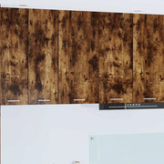 Armadio pensile Rovere Affumicato e Bianco 40 x 31 x 80 cm