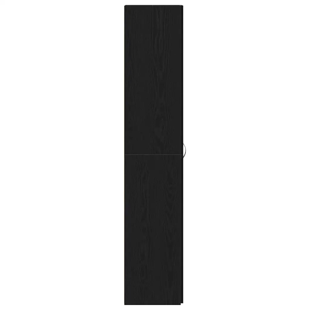 Mobile per scarpe-Scarpiera Nero 80 x 35.5 x 180 cm Legno multistrato 843875