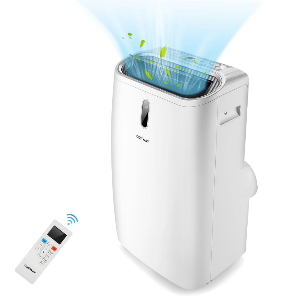 Condizionatore portatile con 3 velocit¨¤ e controllo con App, Aria condizionata 16000 BT 5 in 1 con telecomando Bianco-Condizionatori aria