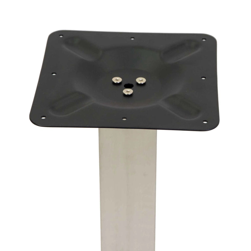 Base tavolo acciaio Jamie colore inox quadro cm 40x40h72