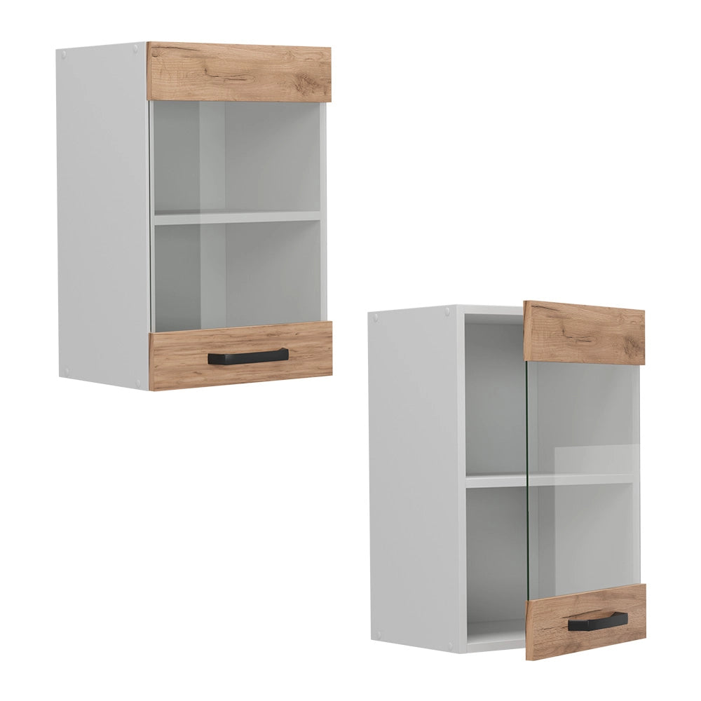 Vicco Mobile da cucina in vetro Quercia dorata 40 cm