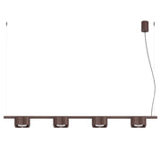 Lampadario OVIO 4 marrone Gx53