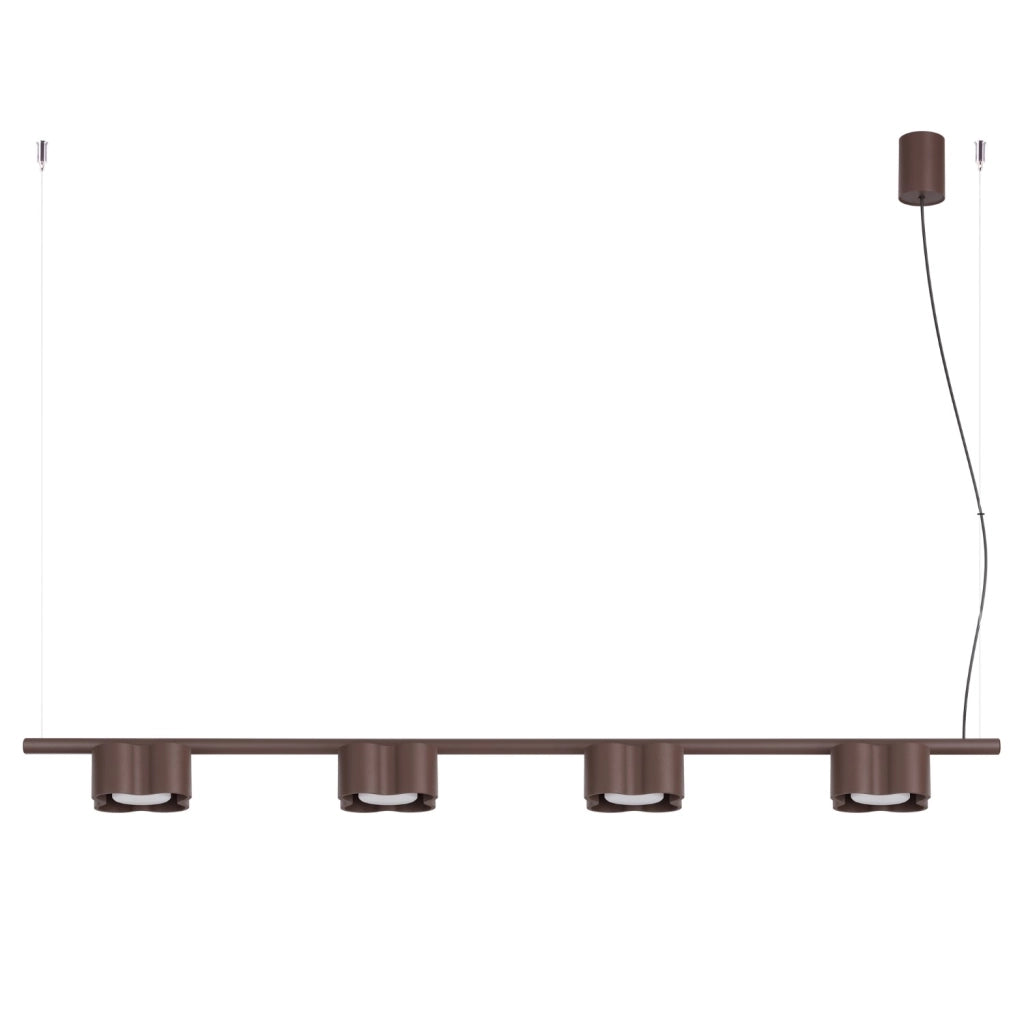 Lampadario OVIO 4 marrone Gx53