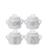 1 Pezzo Barattolo da Cucina in Ceramica con Tappo 12,5 x 11 x 13,5 cm