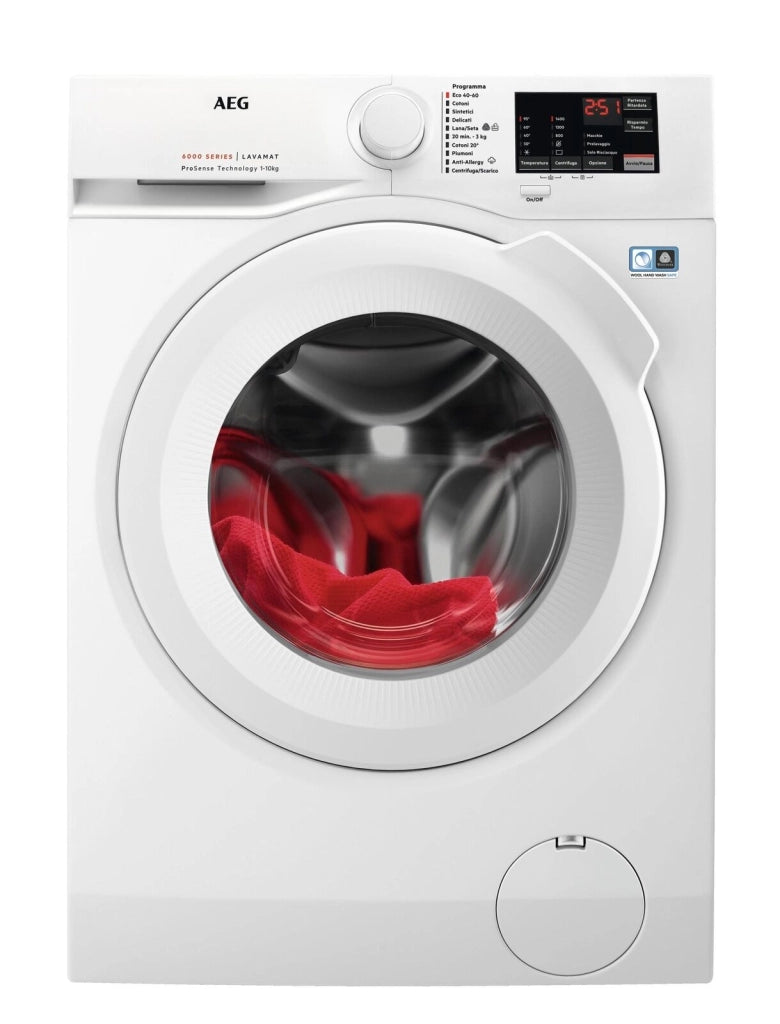 AEG LAVATRICE CARICA FRONTALE 10 KG CLASSE A 1400 GIRI L6FBI145 MADE IN EUROPE