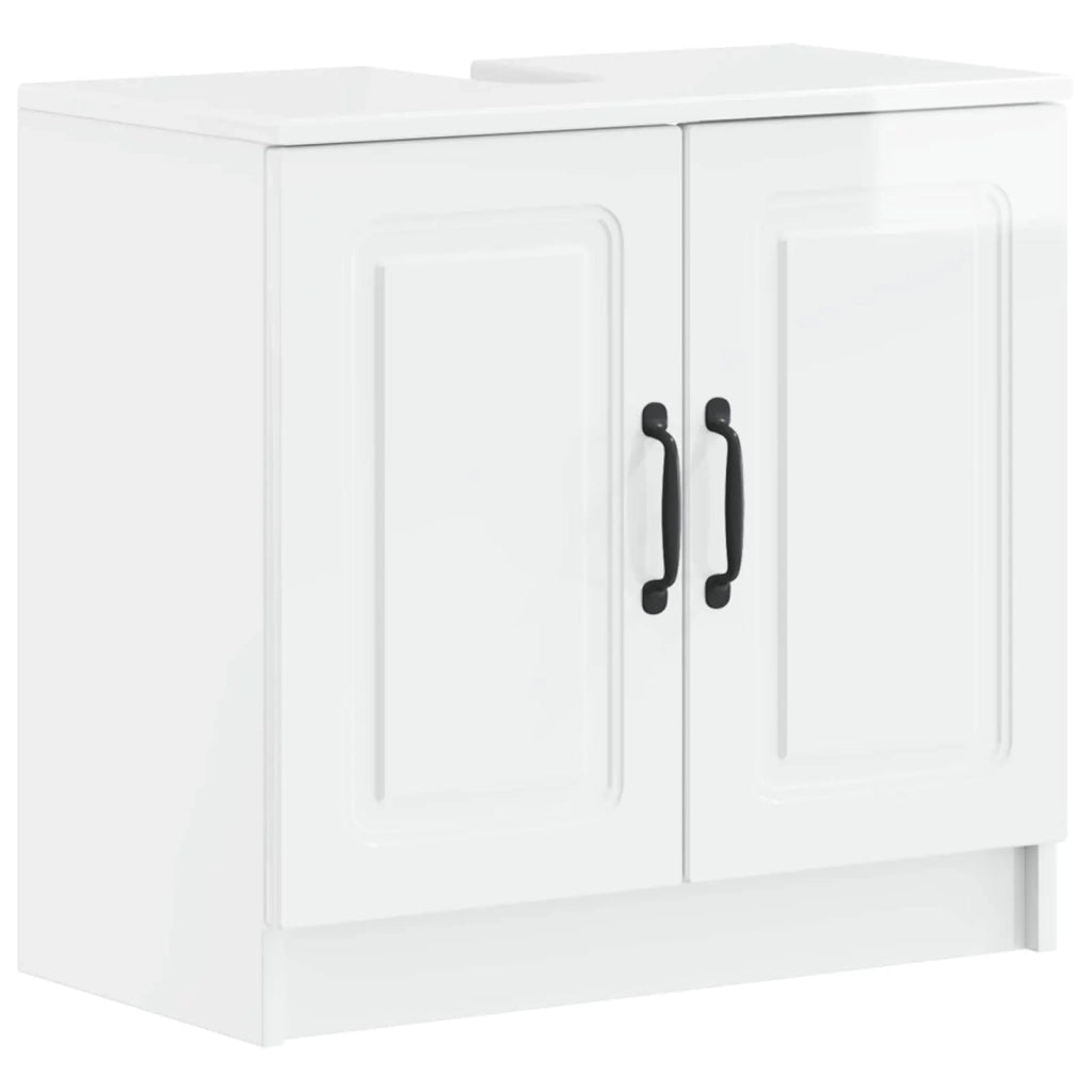 Armadio per Lavabo da Bagno UTRECHT Bianco Lucido 897669