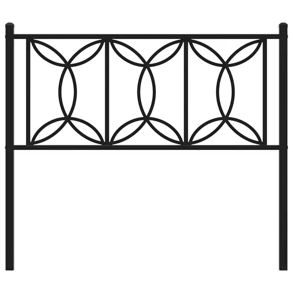 Testiera di Ricambio in Metallo Nero 107 cm 376158