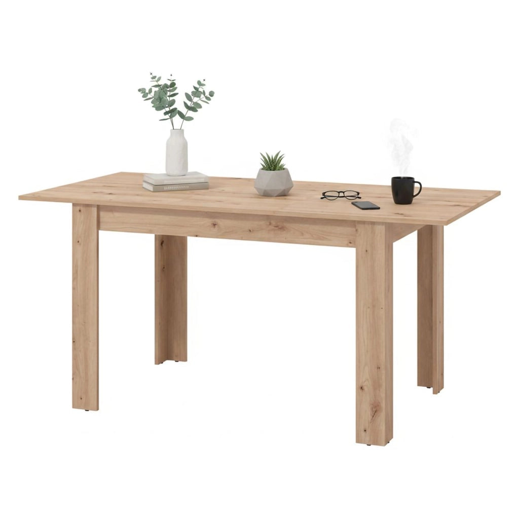 Marudo, Tavolo Allungabile 8 Posti, 120x80x76h cm Marrone Rovere Nodi