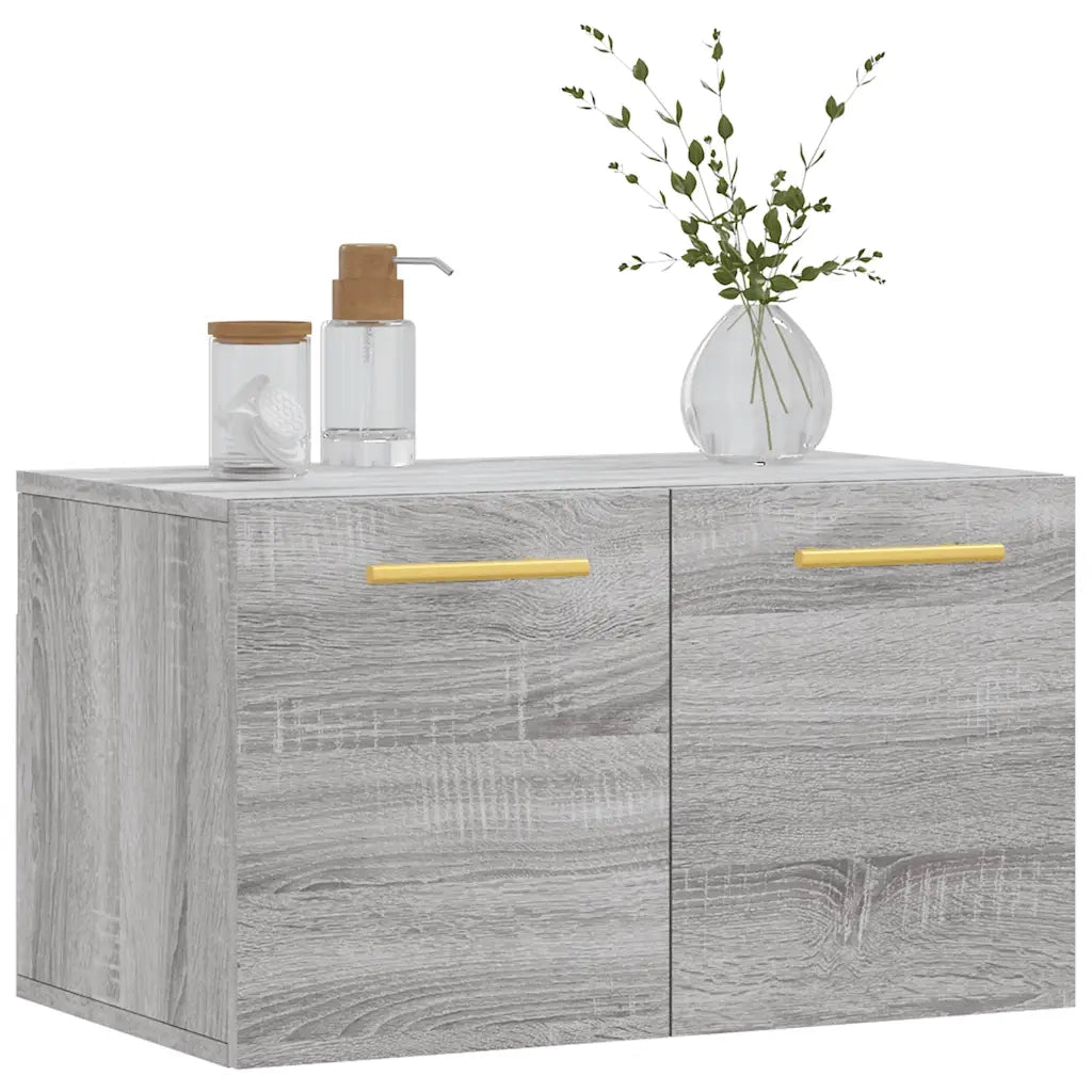 Armadietto a Muro | Mobile a Parete Grigio Sonoma 60x36,5x35cm in Legno Multistrato