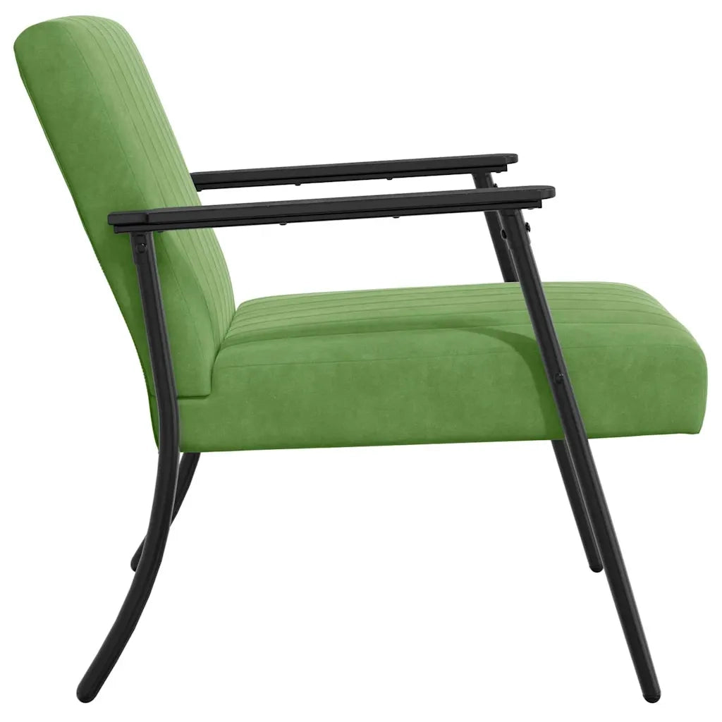 poltrona Verde chiaro 59 x 75 x 78 cm Velluto 42017682
