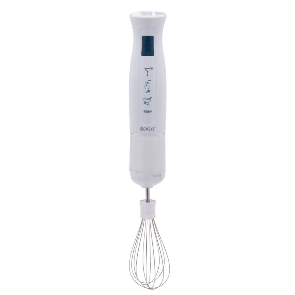 Frullatore a immersione elettrico 400W, tritatutto 300ml, frusta montapanna, bicchiere graduato 700ml cucina - SOGO