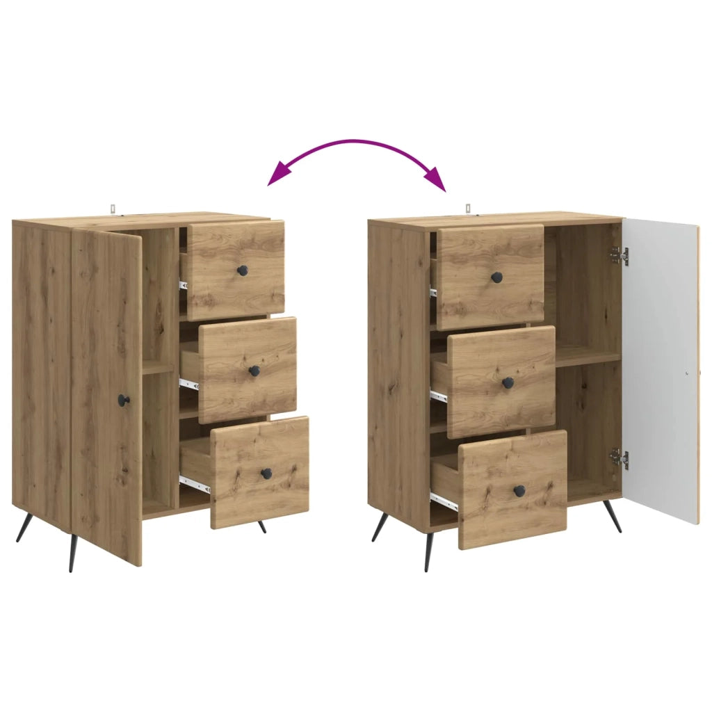 Credenza con cassetto Rovere Artigianale 66 x 34,5 x 90 cm 895554