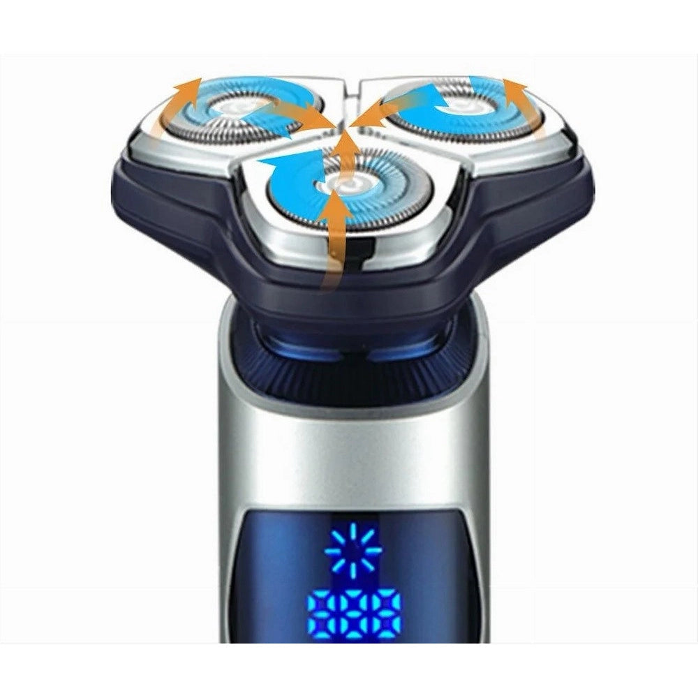 Trade Shop - Rasoio Professionale Vgr V-328 Testine Rotanti 3d Rasatura Precisione Barber -