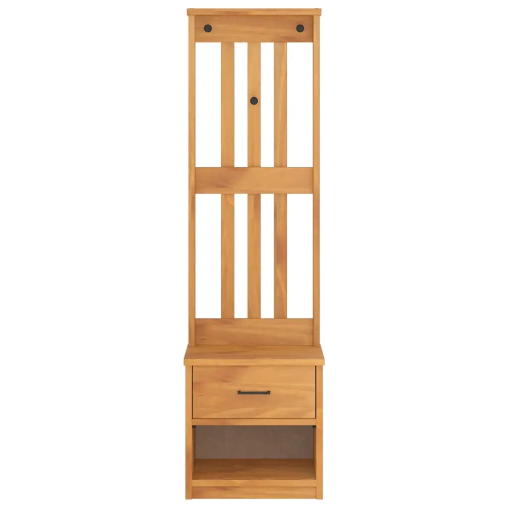 Albero da Ingresso SANDNES 45x40x159,5 cm in Legno di Pino 4010481