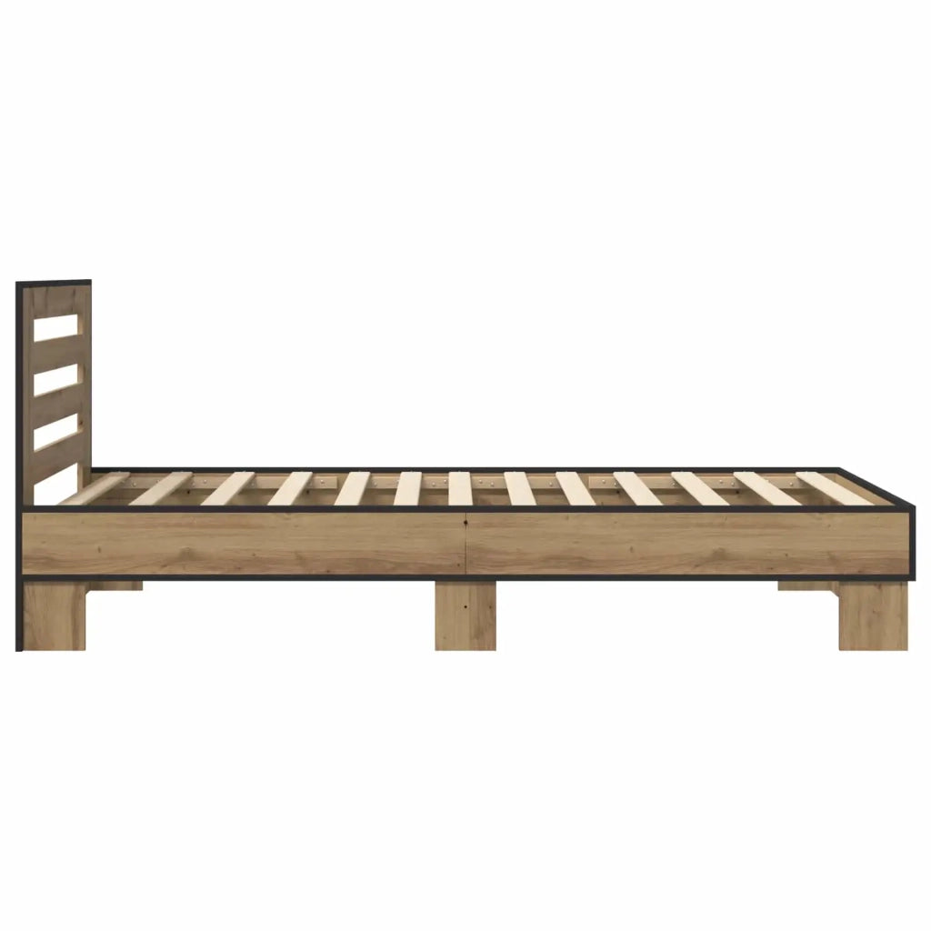 Struttura letto con testata-Giroletto Rovere Artigianale 80 x 200 cm 932880