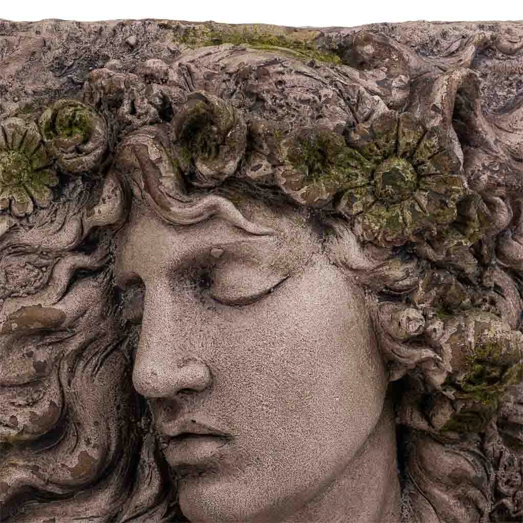 Fioriera decorativa da muro in magnesio 47x45x16h