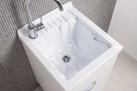 Mobile Lavatoio in ABS 45x60x88 cm 1 Anta Ambrosini Doris Bianco Opaco