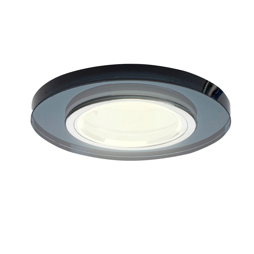 Faretto incasso tondo GU10 35W nero/cromo Eko-Light