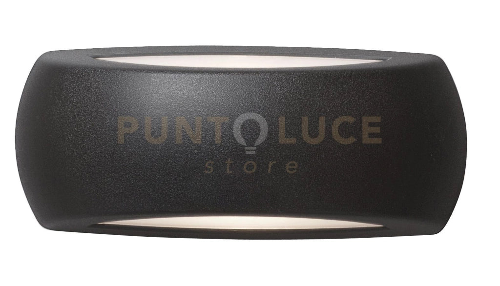 ALASSIO APPLIQUE 1 LUCE ATTACCO E27 BIEMISSIONE NERO IP66