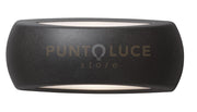 ALASSIO APPLIQUE 1 LUCE ATTACCO E27 BIEMISSIONE NERO IP66