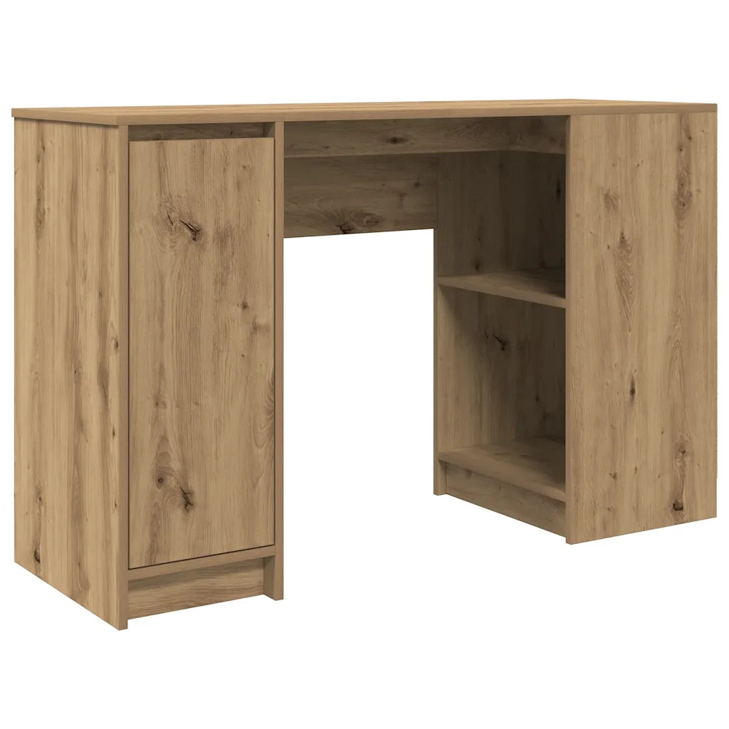Scrivania Rovere Artigianale 120x42x76 cm in Legno Multistrato