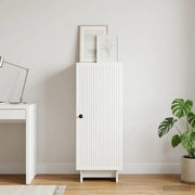 Credenza Bianco Lucido 33 x 34,5 x 90 cm Legno ingegnerizzato 893909